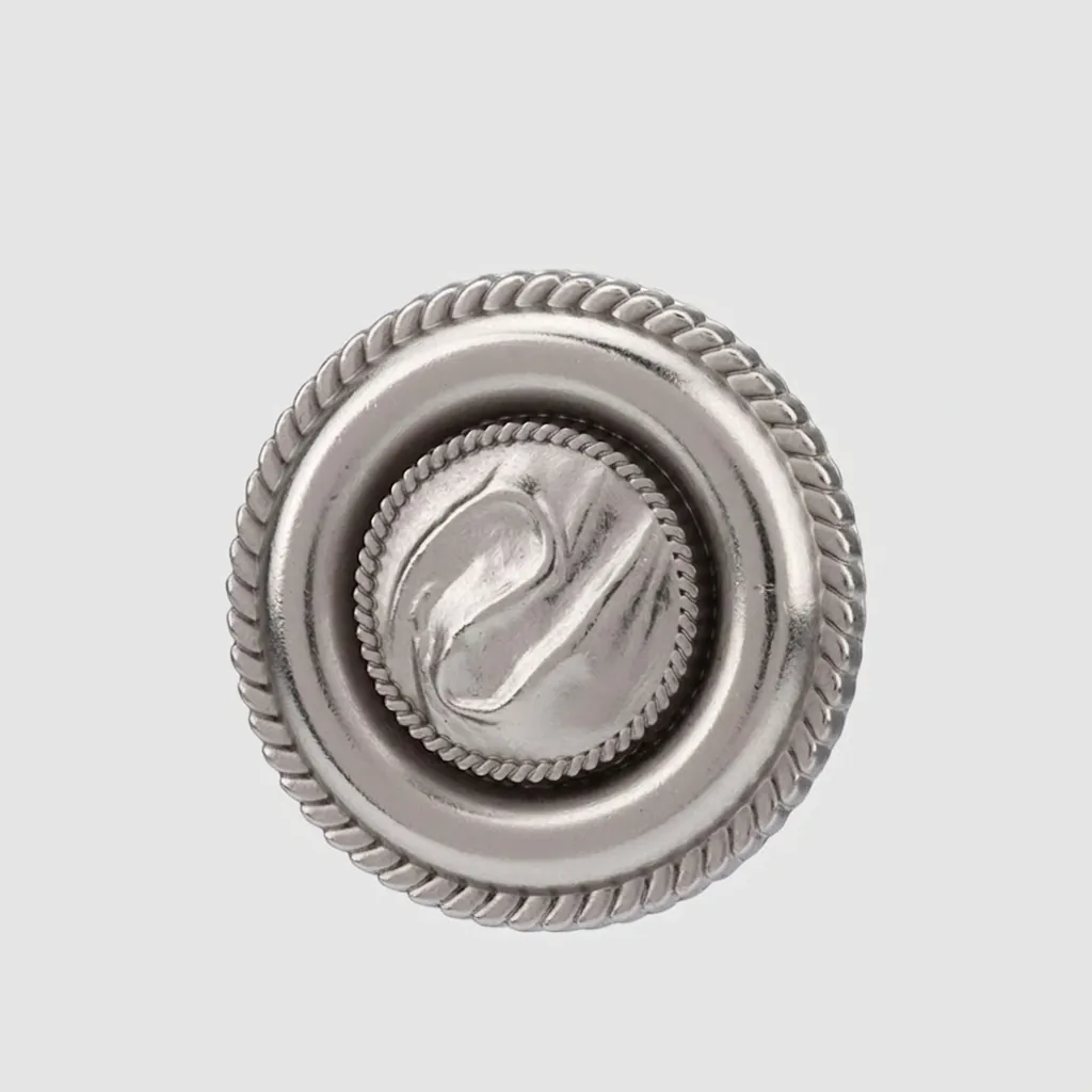 Retro Round Metal Shank Buttons For Suits Coats High End Antique Silver Alloy Hand Sewn Sewing Accessories Buttons