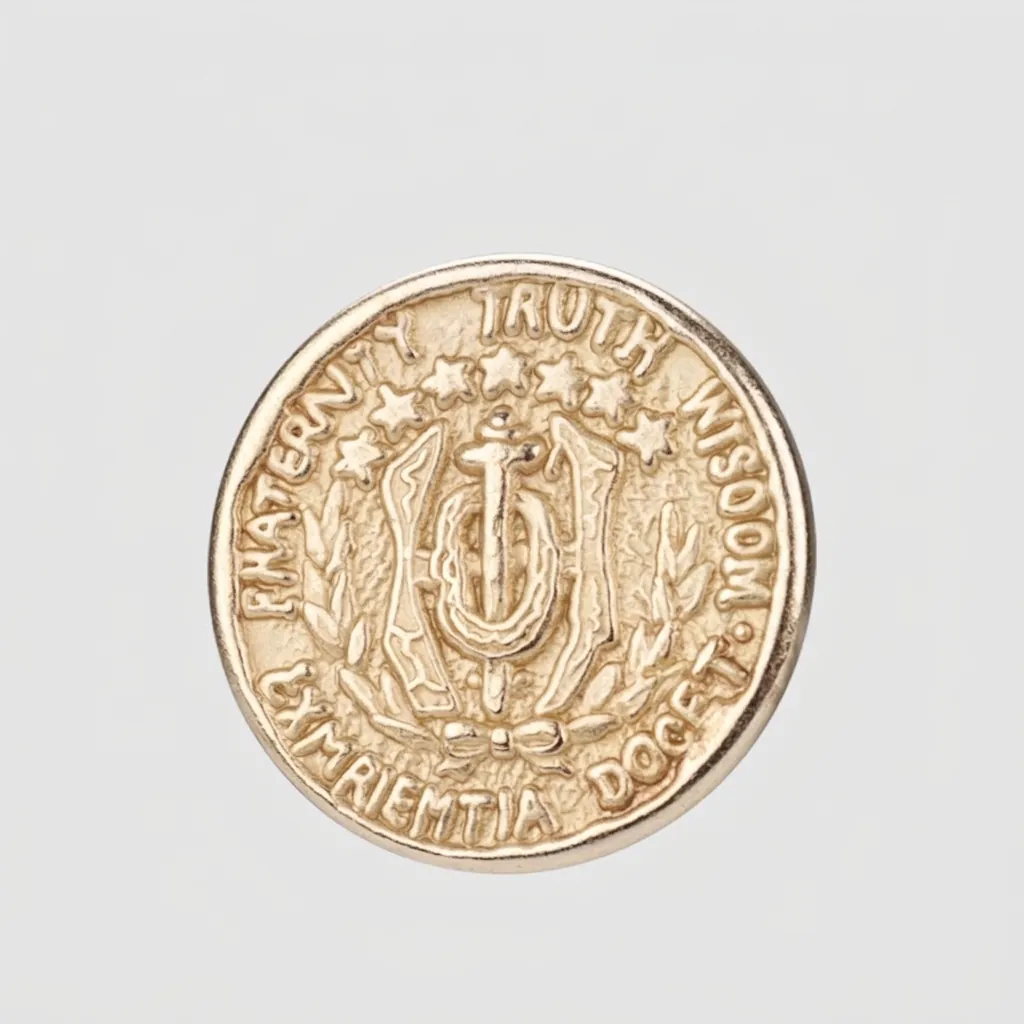 Vintage Crest Embossed Thick Brass Metal Buttons High-End Clothing Decorative Buttons With Silver Solder Base Foot For Suits Coats