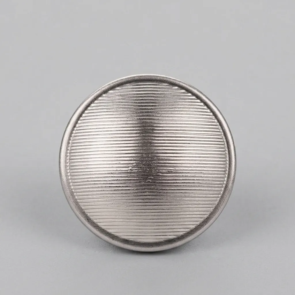 High End Brass Metal Buttons Vintage Ribbed Dome Shank Fasteners For Coats Jackets Blazers Suits Decorative Apparel Sewing Supplies