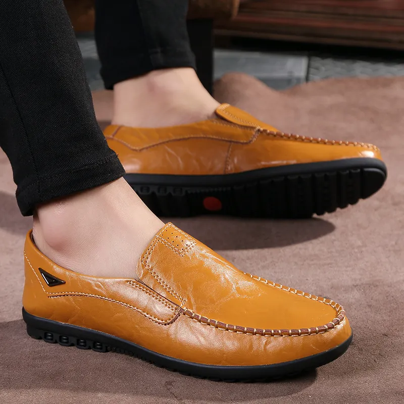 2024 Άνοιξη Ανδρικά Business Casual Μοκασίνια από Δέρμα PU Βρετανικό Στυλ Μαλακή Σόλα από Καουτσούκ Παπούτσια Οδήγησης