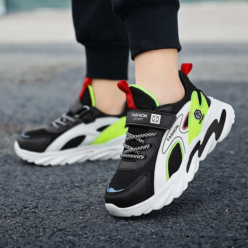 Jungen Mesh Atmungsaktive Laufschuhe Casual Leicht Verschleißfeste Sport Sneaker Für Kinder Schule Outdoor Fußbekleidung