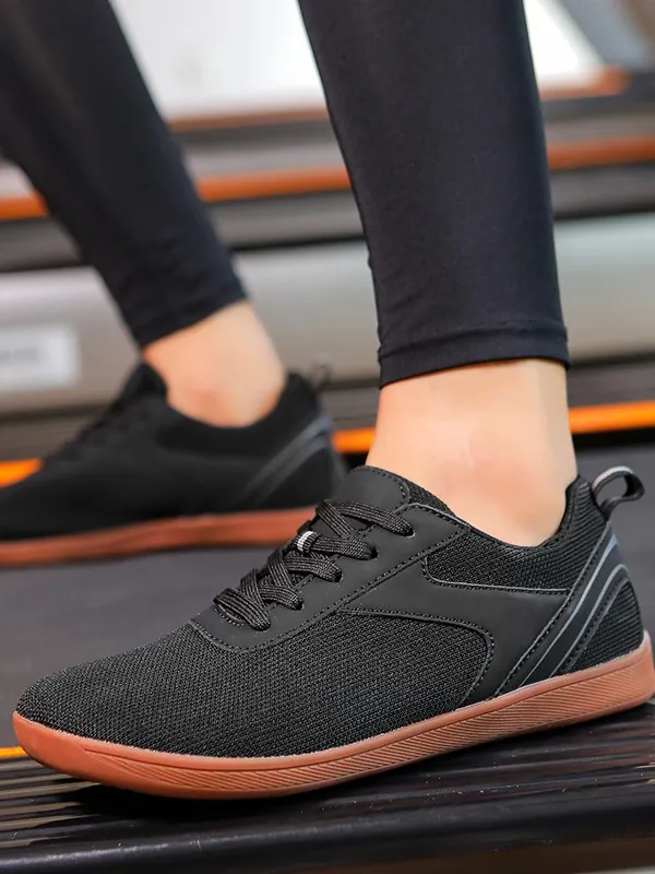 Chaussures de Marche Flyknit Respirantes Pour Hommes Femmes Bout Large Chaussures de Sport Légères Pour Randonnée Plein Air Entraînement Intérieur