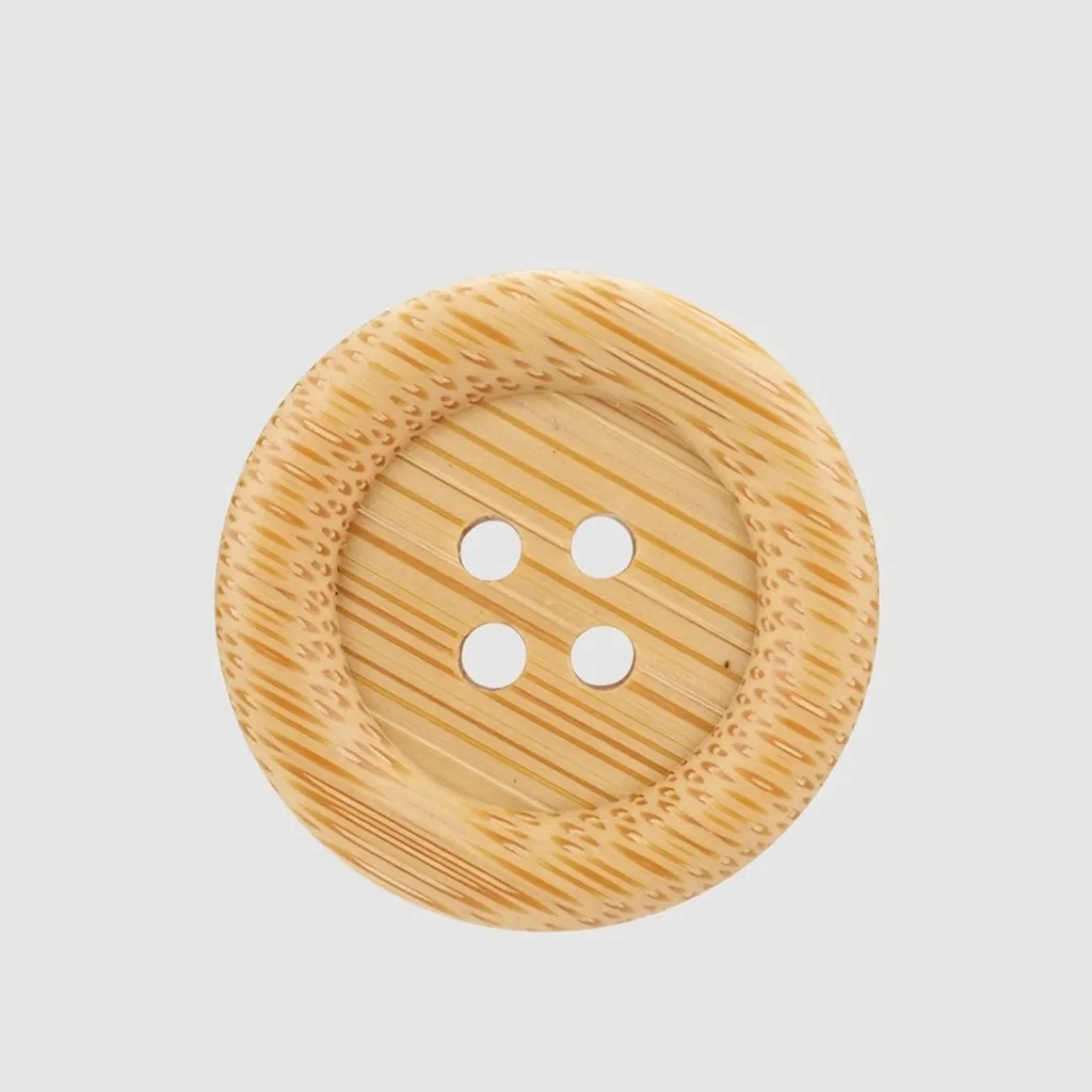 Natural Bamboo Buttons Round 4-Hole Wooden Texture Buttons For Chinese Style Clothing Sewing Craft DIY High-End Buttons For Outerwear Suits