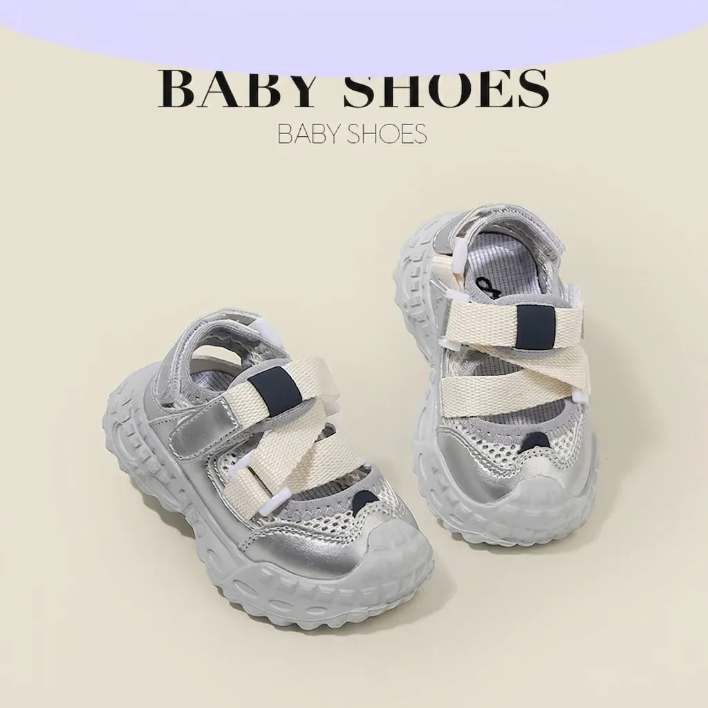 Sandales d'Été en Filet Respirant pour Bébés Garçons et Filles avec Protection des Orteils Fonctionnelle Chaussures de Marche Antidérapantes Légères Plein Air