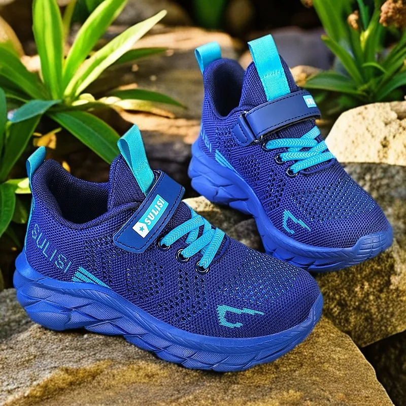 Scarpe da Corsa Estive per Ragazzi Mesh Traspiranti Traforate Sneakers alla Moda Bambini Sportive Leggere