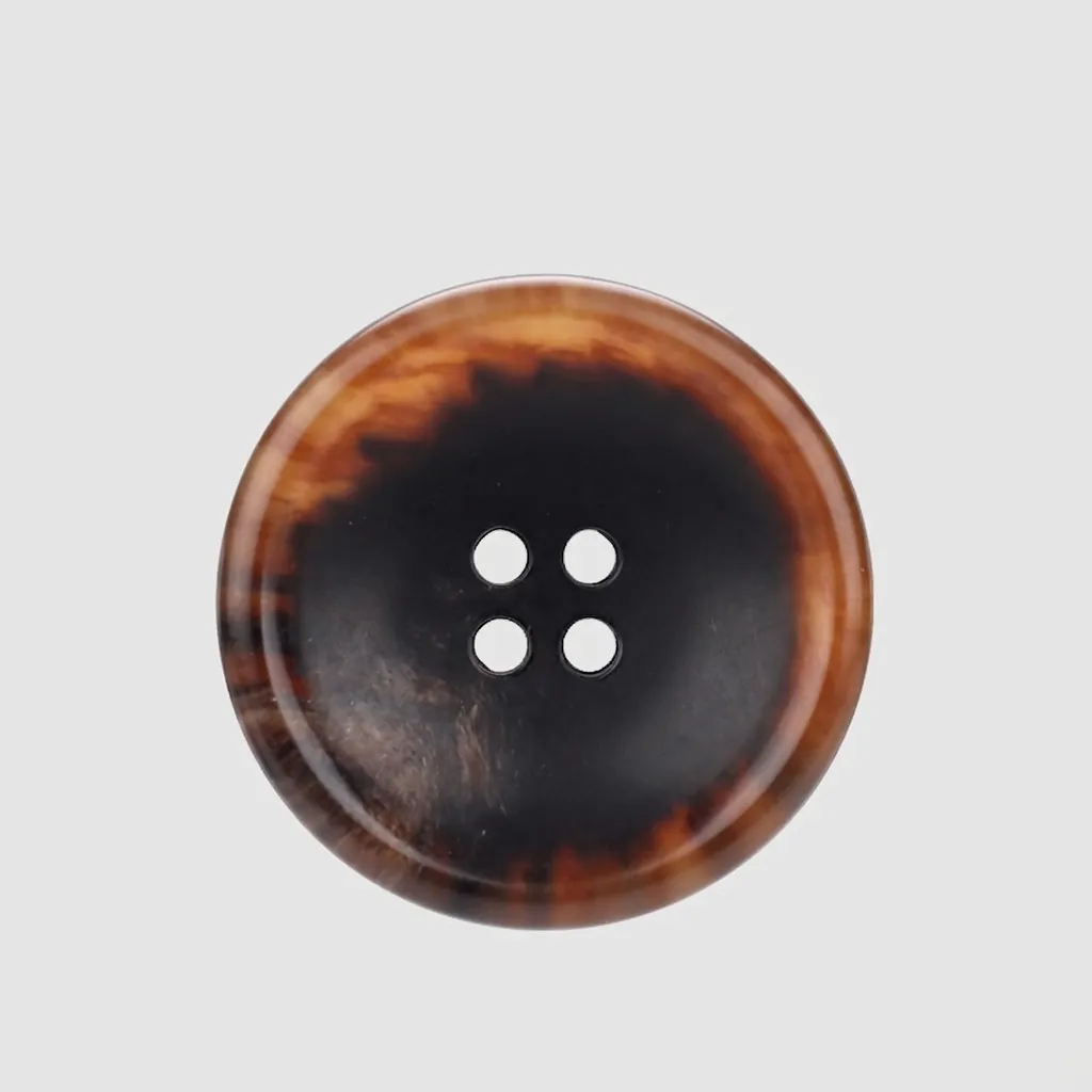 Tortoise Shell Urea Resin Buttons Vintage 4 Hole Round Sewing Buttons For Coats Suits Overcoats DIY Craft High End Clothing Accessories