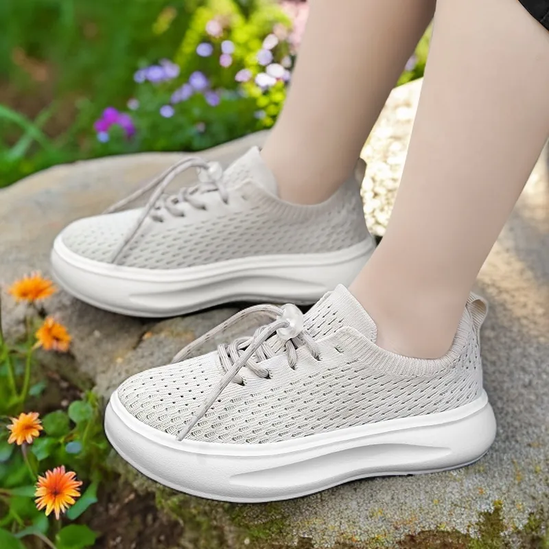 Jungen Atmungsaktives Mesh Laufschuhe 2025 Sommer Neu Kinder Mode Dicke Sohle Sneakers Weicher Boden Sportschuhe Für Jungen