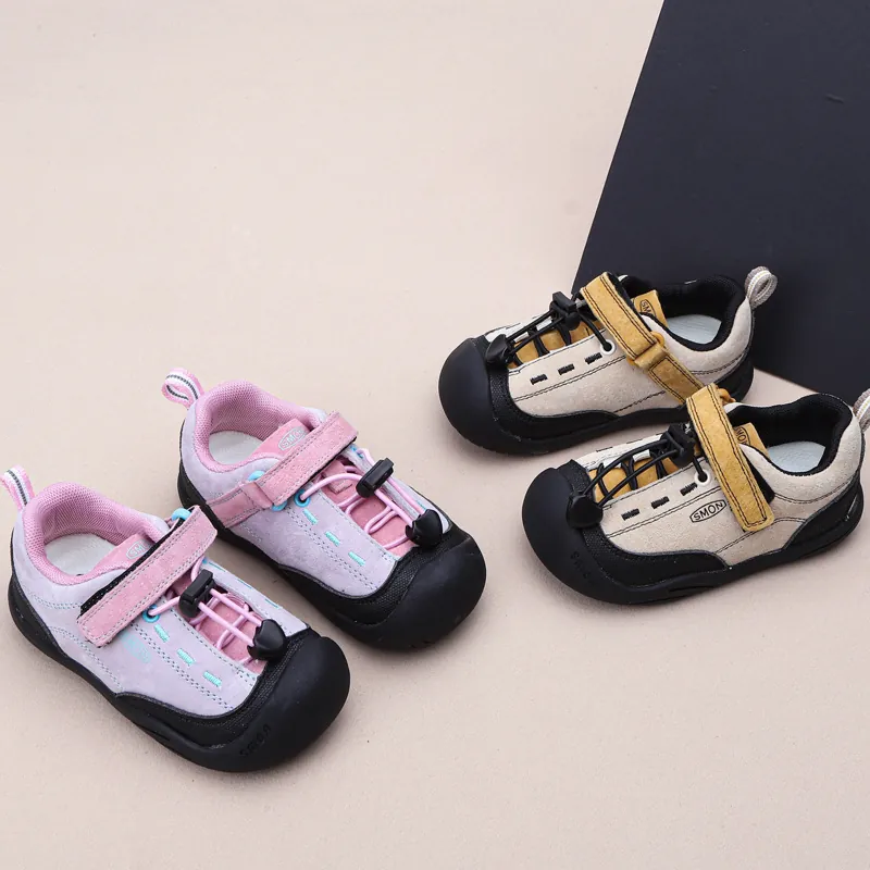 Kinder Sneaker Jungen Mädchen Laufschuhe Atmungsaktiv Rutschfest Outdoor Sportlich Freizeit Schuhe Klettverschluss Frühling Herbst