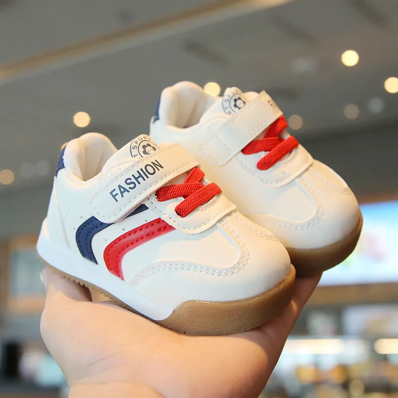 Baby Lauflernschuhe Kunstleder Weiche Sohle Rutschfeste Kleinkind Sneaker Für Jungen Mädchen Board Schuhe