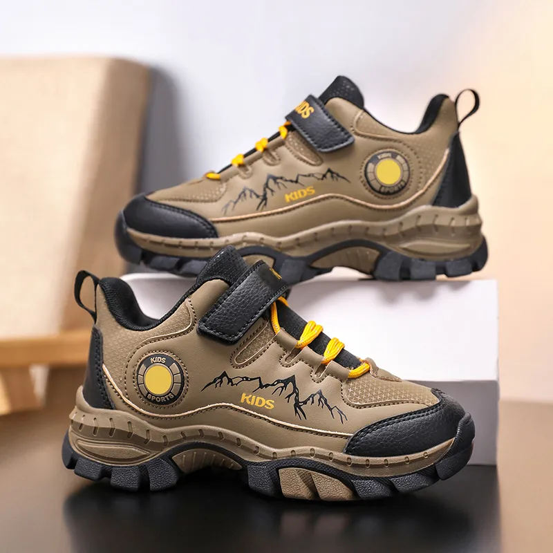 Scarpe da Trekking per Bambini Ragazzi Ispessite Calde Antiscivolo Sneakers Grandi Bambini Scarpe Sportive Autunno Inverno