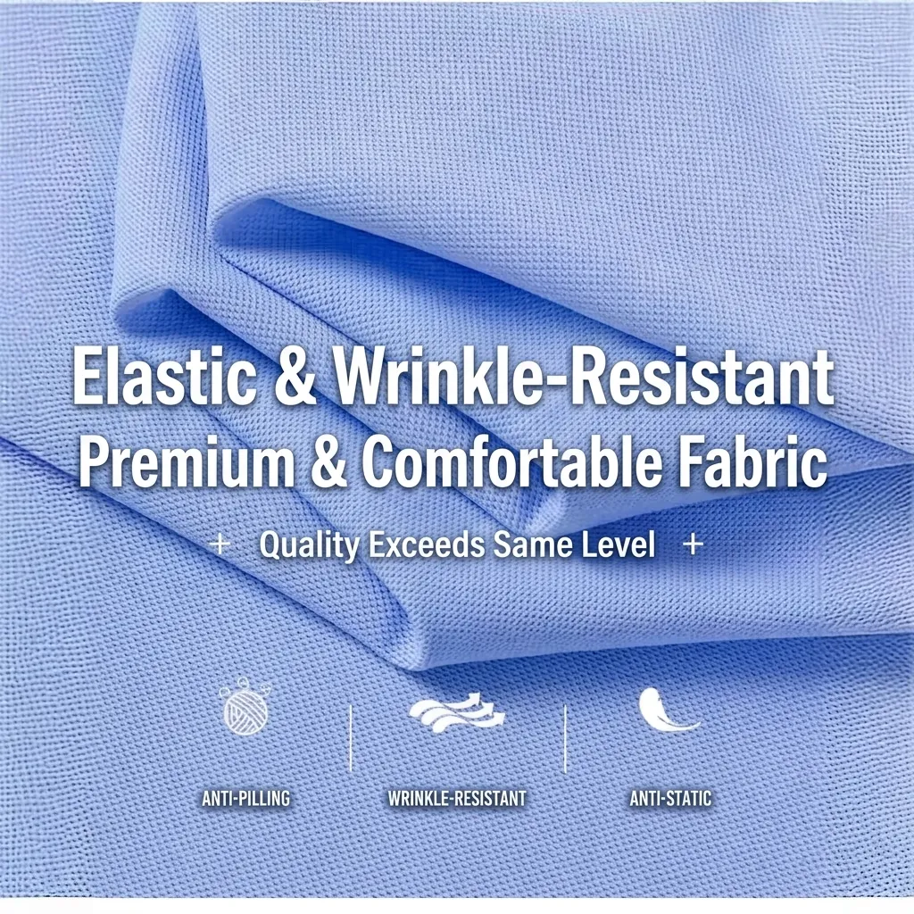 Men's Ice Silk Short Sleeve Polo Shirt Breathable High Elastic UV Protection Antibacterial Business Casual Non-Iron Solid Color Top