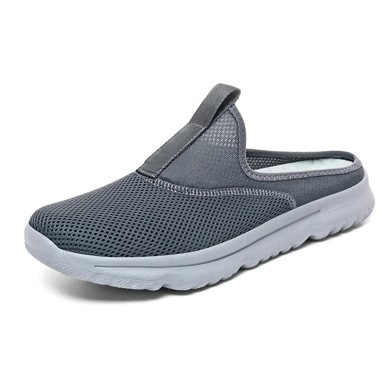 Hombres Mujeres Verano Transpirable Malla Media Zapatillas Sin Cordones Mulas Ligeras Aire Libre Casual Playa Zapatos De Caminar Talla Grande Sneakers