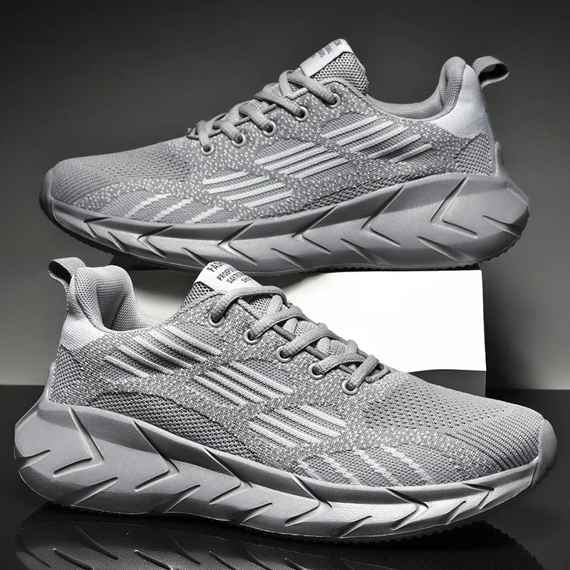 Scarpe da Corsa da Uomo in Mesh di Grandi Dimensioni Traspiranti Leggere Sneakers Sportive Scarpe da Passeggio Casual Per Estate Autunno Moda Tendenza Studenti