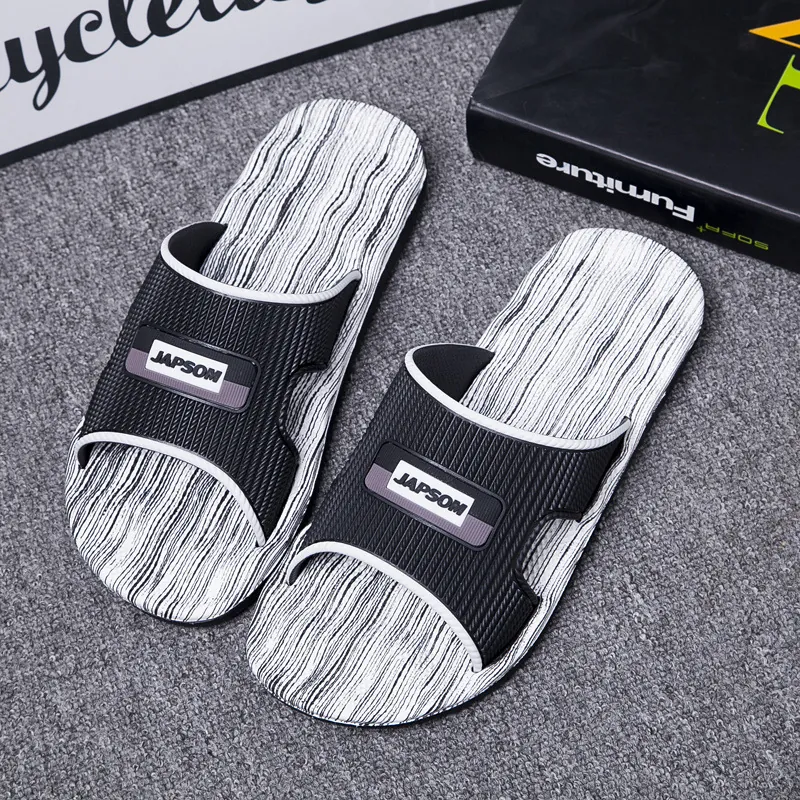 Herren Sommer Casual EVA Slides Rutschfest Strand Hausschuhe Schnell Trocknend Innen Außen Badezimmer Sandalen Mode Leicht MD Sohle