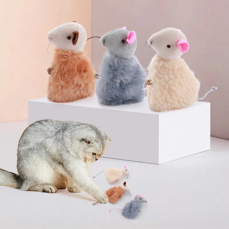 Creative Plush Mouse Cat Toy Refillable Catnip Toy With Velcro Design Interactive Bite Resistant Soft Mouse Shape Pet Toy For Indoor Cats