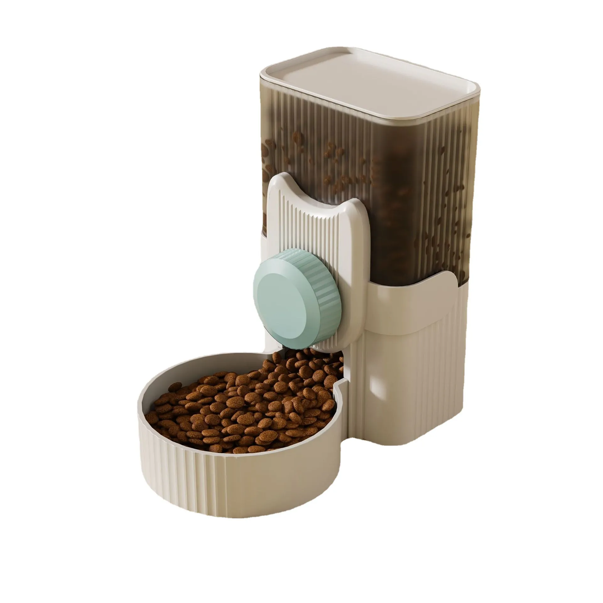 Juego de Comedero y Bebedero Automático para Jaula Colgante de Mascotas para Perros y Gatos Dispositivo de Autoalimentación por Gravedad Rosa Verde Material PP