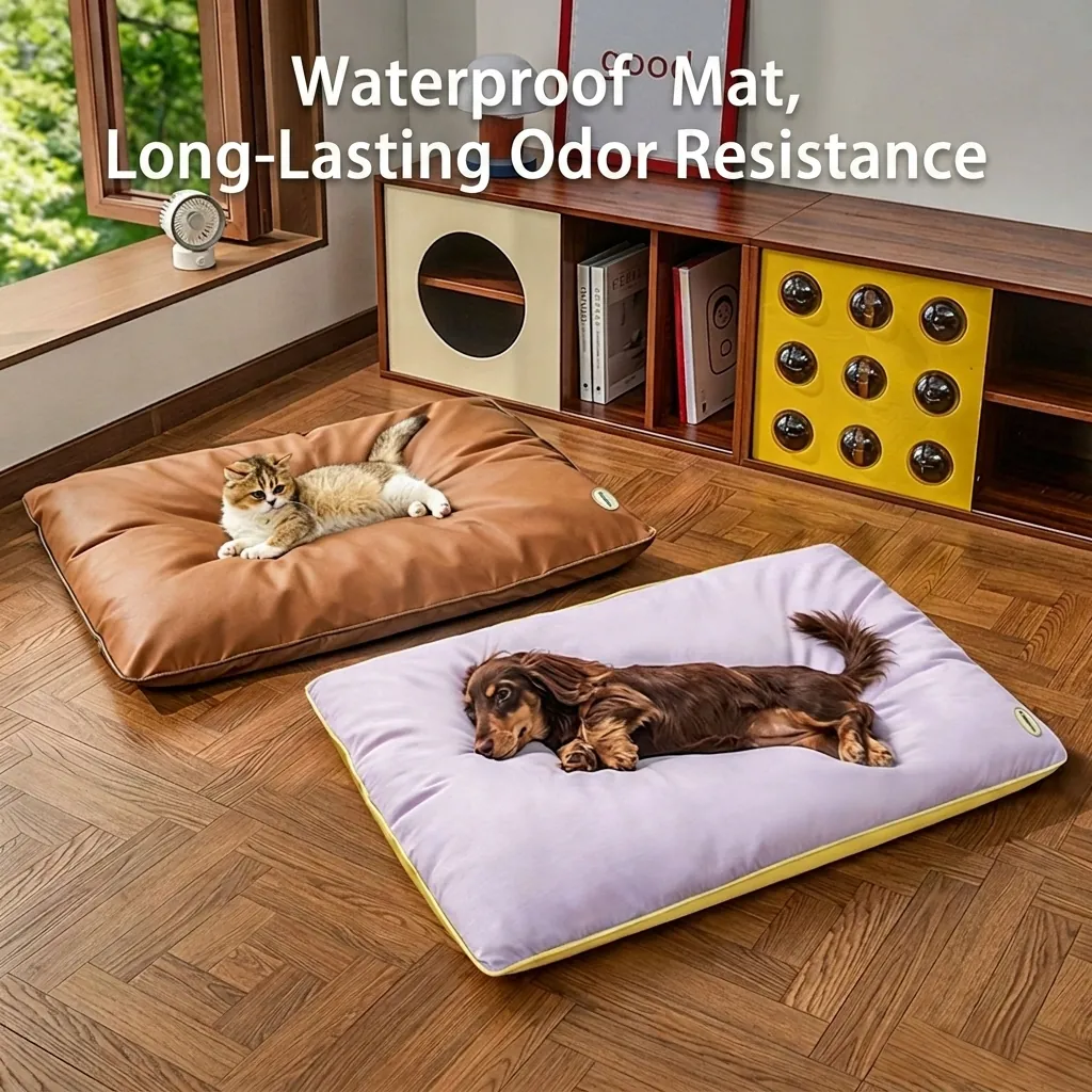 Waterproof Dog Bed Mat For Large Dogs Four Seasons Universal Pet Sleeping Cushion Washable Scratch Resistant Pet Supplies