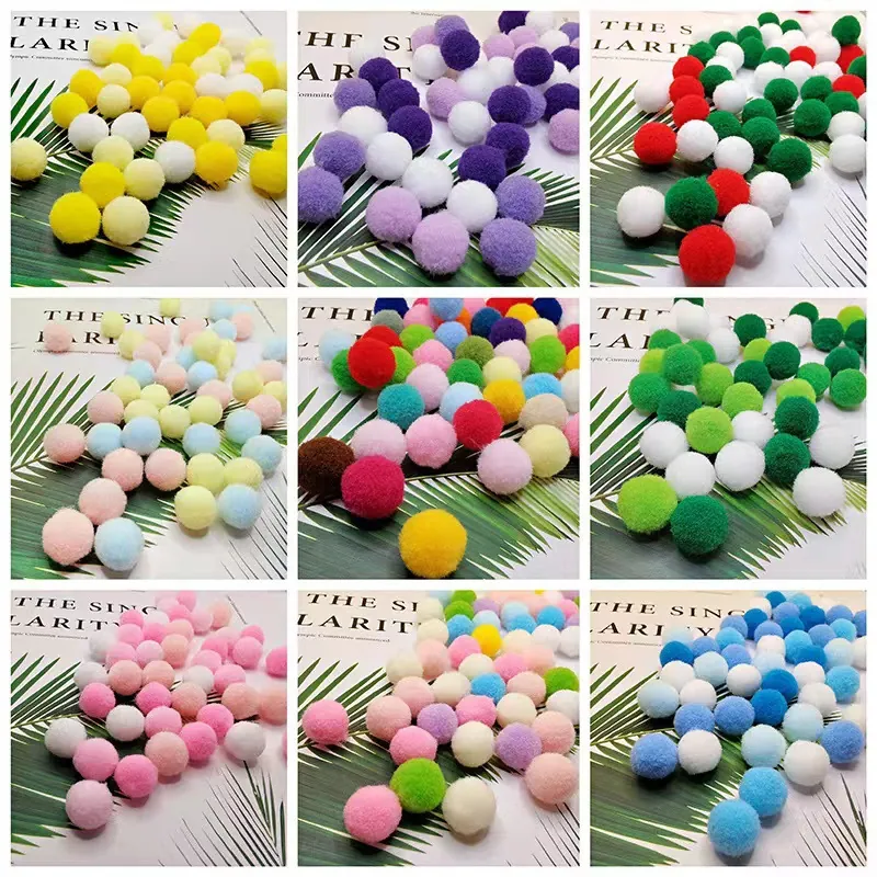 Quiet Plush Cat Toy Balls Soft Colorful Interactive Kitten Toys For Indoor Cats Bite Resistant Fuzzy Balls For Exercise