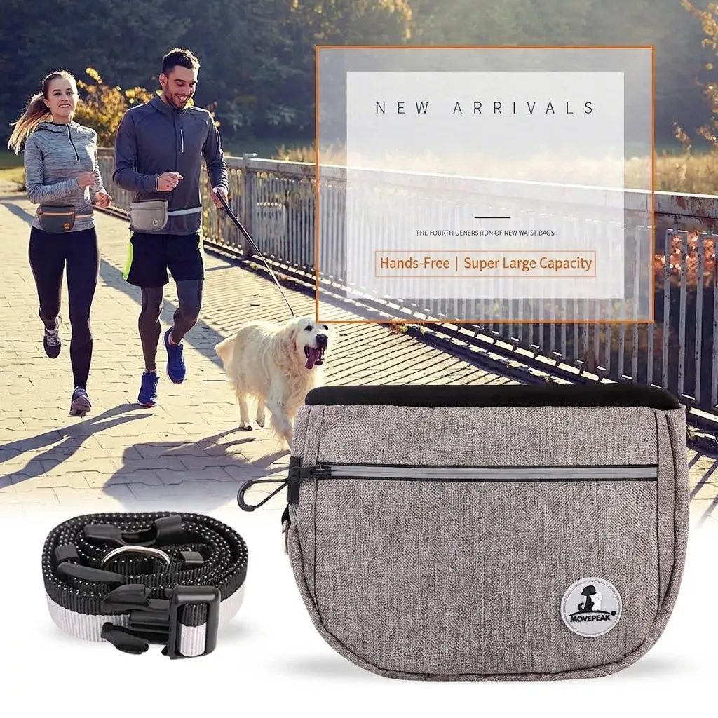 Haustier Hundetraining Gürteltasche Outdoor Händefreier Snackbeutel Große Kapazität Reflektierende Hundetasche Mit Verstellbarem Gürtel