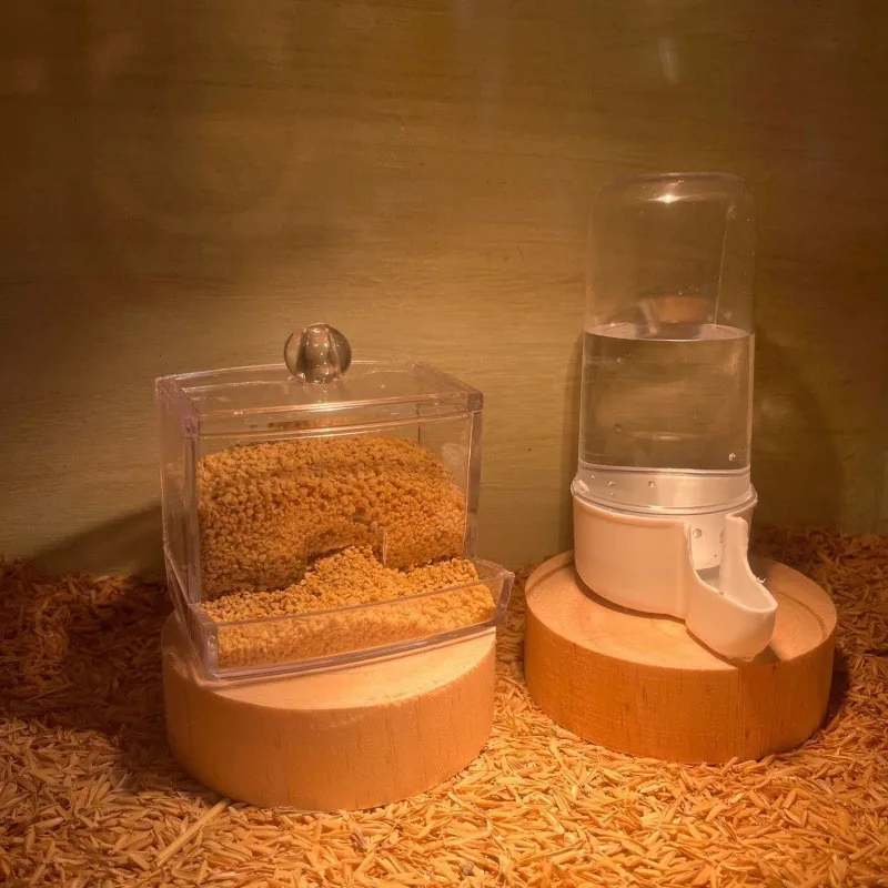 Automatischer Vogelfutterspender Tränke Set Transparent Schwerkraft Geflügelspender Für Papagei Rutten Huhn Vögel Käfig Zubehör