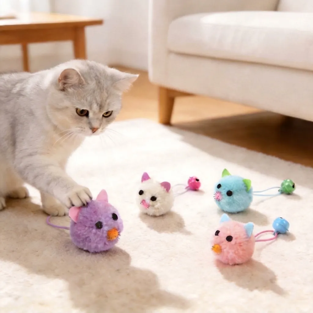 Schattige Pluche Muis Kattenspeelgoed Met Bel Elastisch Koord Interactieve Piepende Muis Voor Binnen Katten Training Verveling Verlichting