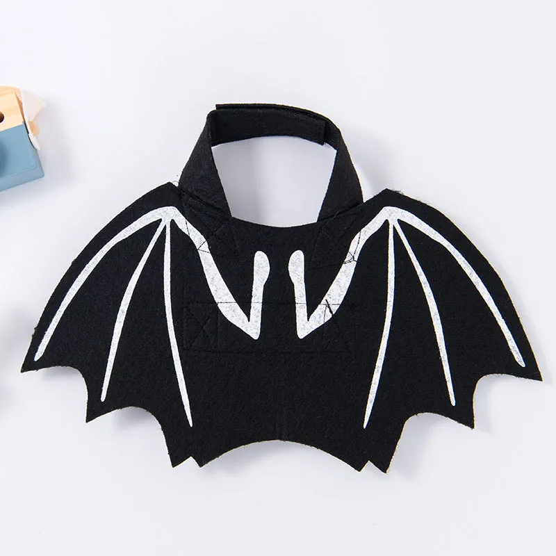 Halloween Pet Bat Wings Costume Funny Black Polyester Transformation Outfit For Dogs And Cats Small Medium Large Animal Party Dress Up