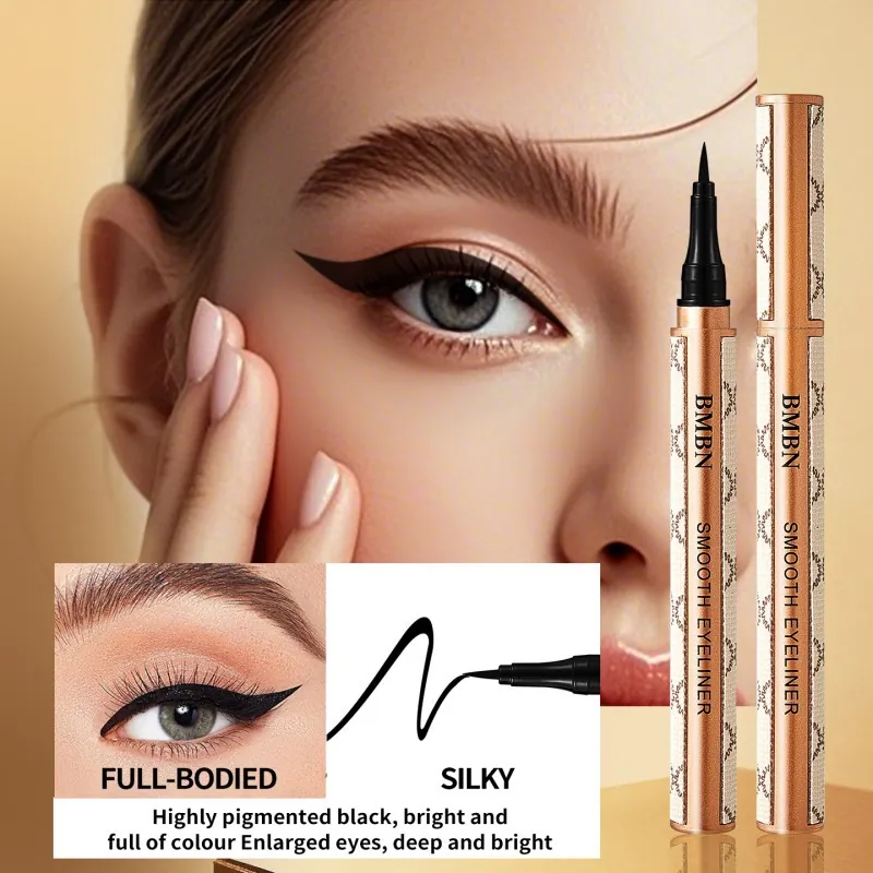 Λείο Υγρό Μολύβι Eyeliner Αδιάβροχο Μεγάλης Διάρκειας Φυσικό Μαύρο Δεν Μουντζουρώνει Επαγγελματικό Εργαλείο Μακιγιάζ Ματιών