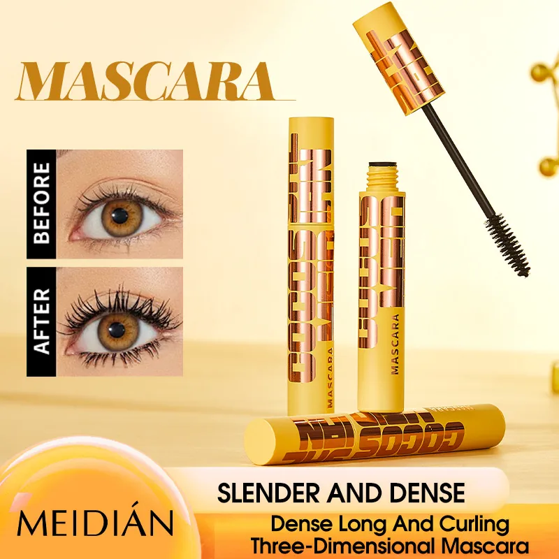 Waterproof Mascara Black Lengthening Volumizing Curling Long Lasting Makeup Eye Cosmetic For Women Dense Lash Extension