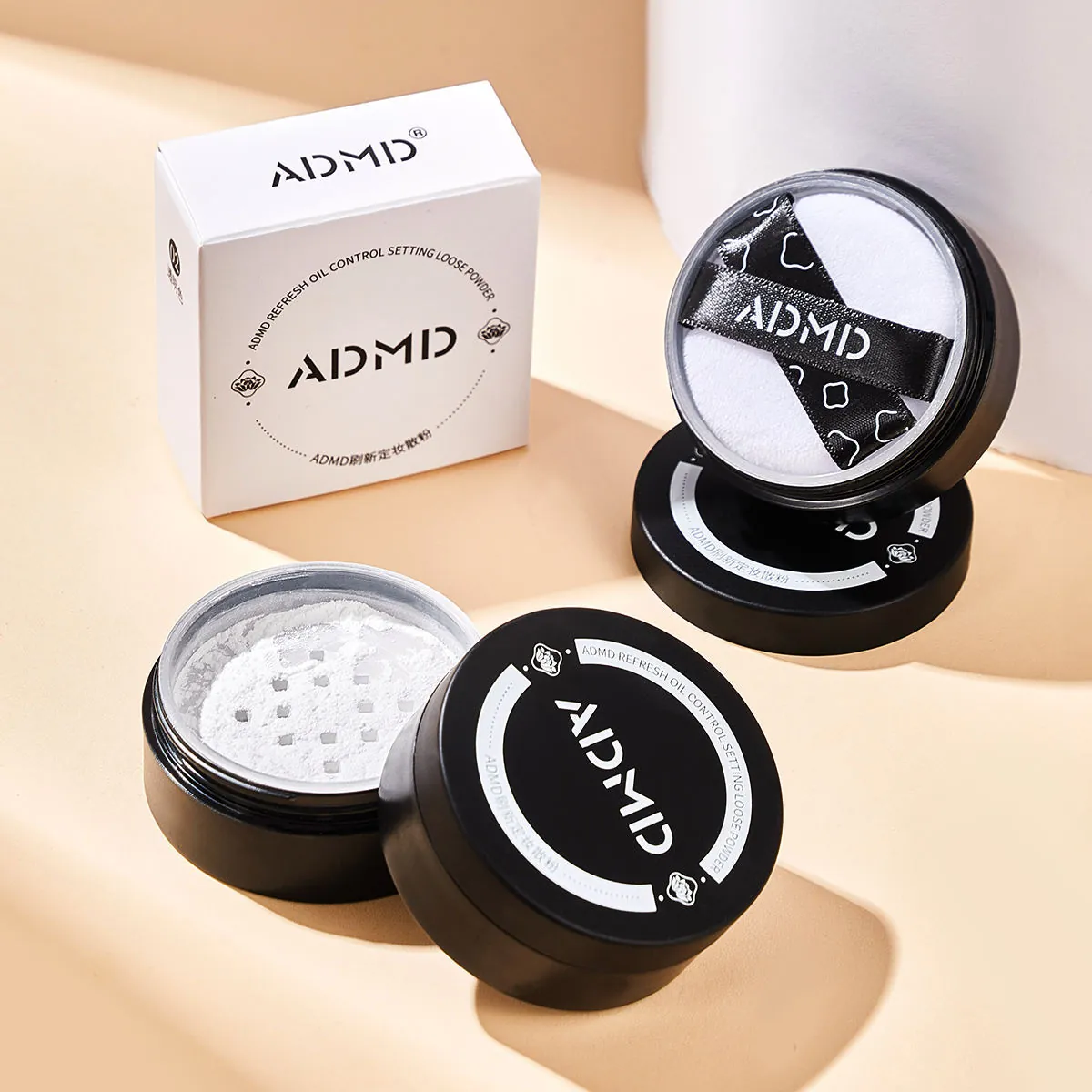 ADMD Erfrischender Ölkontroll Fixierpuder Wasserfest Schweißfest Langanhaltend Mattes Finish Gesicht Make-up Für Damen