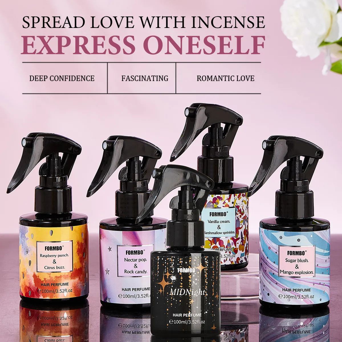 Long Lasting Hair Perfume Mist For Women Refreshing Fragrance Spray For Daily Use Dating Elegant Hair Care Scent