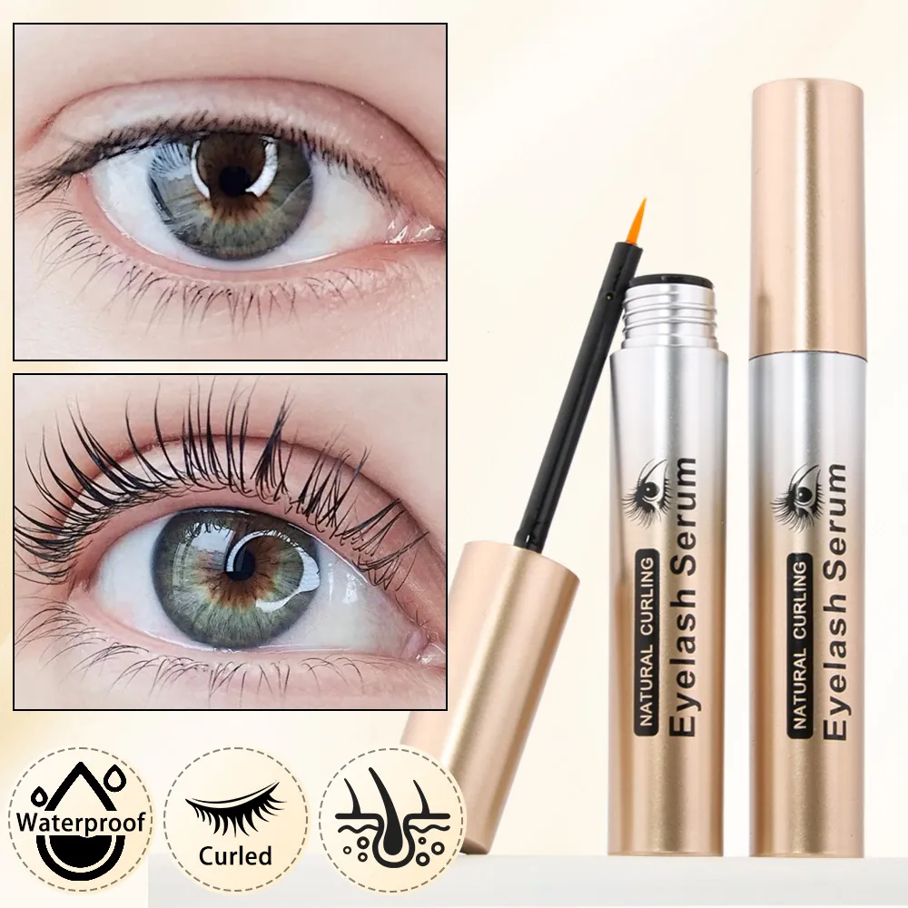 QICIY Eyelash Growth Serum Natural Eyelash Enhancer For Thick Lengthening Curling Waterproof Transparent Nutrient Solution Eye Makeup