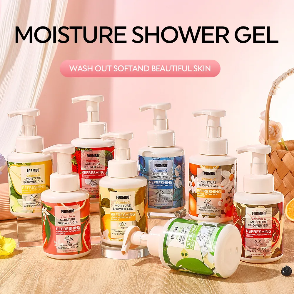 FORMBO Vitamin C Feuchtigkeitsspendendes Duschgel Erfrischendes Hautstraffendes Body Wash Mit Fruchtextrakten Für Damen Hautpflege