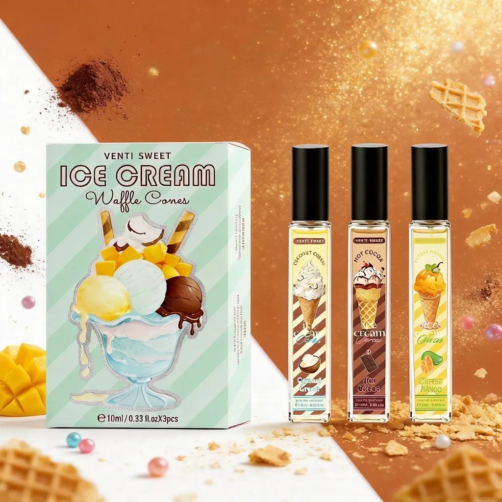 Venti Sweet Gourmet Fragrance Ice Cream Scent Coconut Cream Hot Cocoa Cheese Mango EDP Long Lasting Perfume Mist For Women