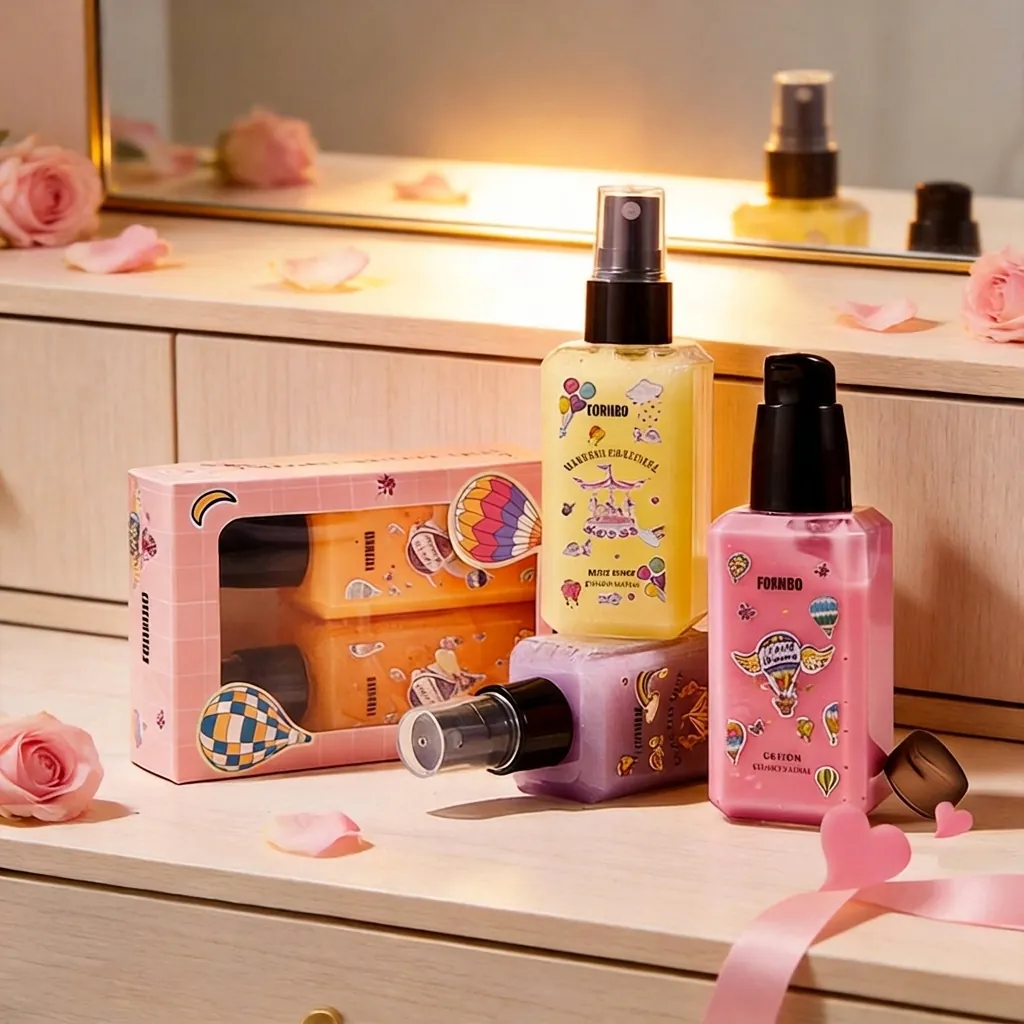 FORMBO Perfumed Skin Care Fragrance Body Spray And Moisturizing Lotion Gift For Women Long Lasting Fruit Scent Portable Travel