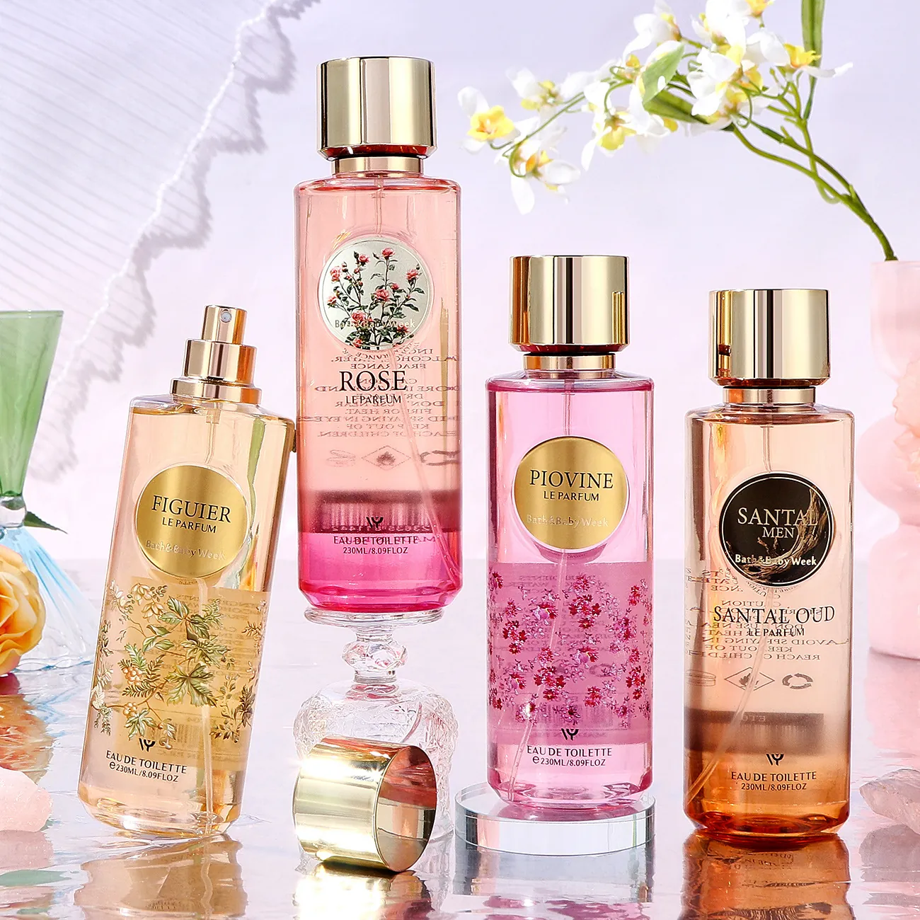 Élégant Spray Corporel pour Femmes Parfum Floral Fruité Longue Durée Eau De Toilette Spray Rafraîchissant pour Quotidien Cadeau Femme