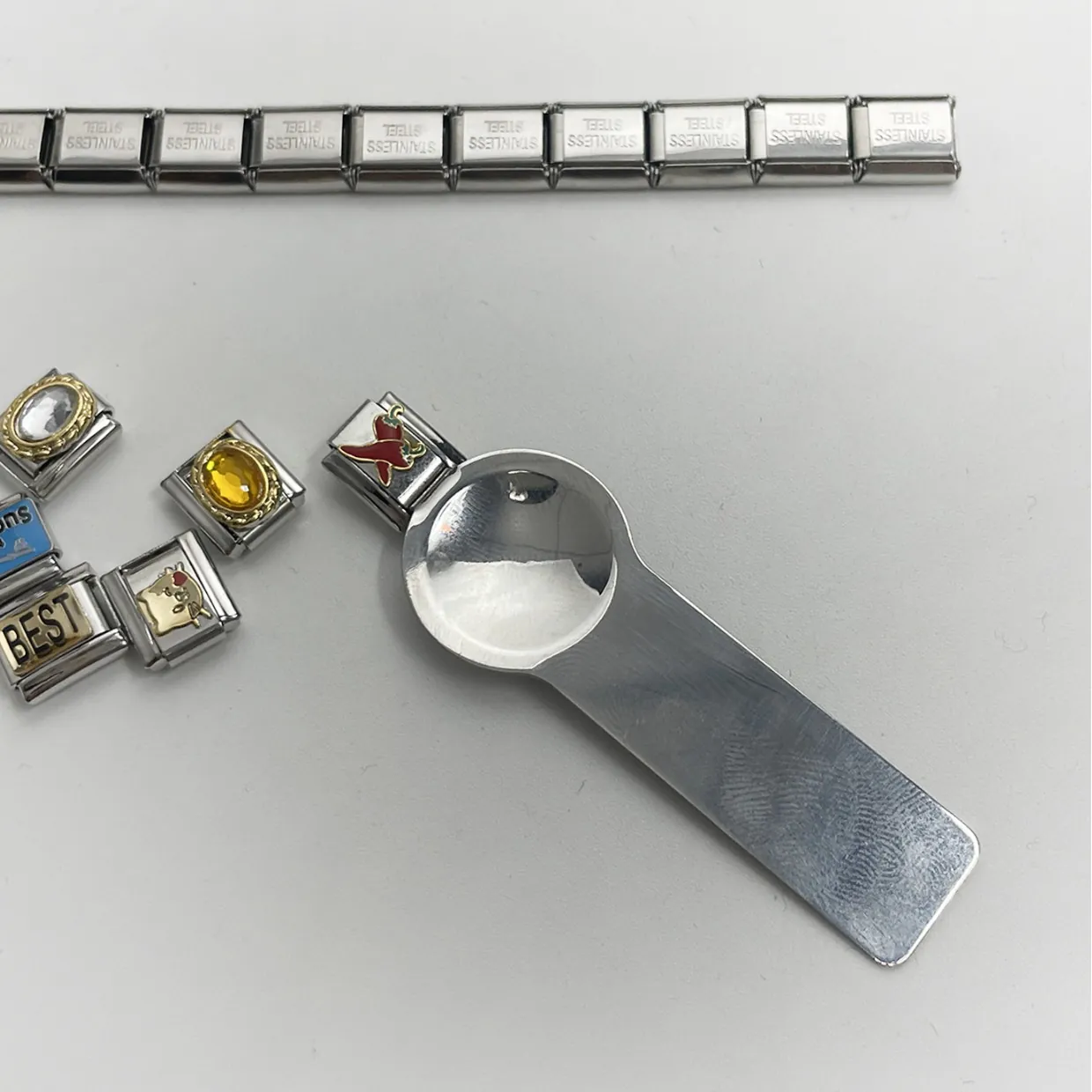 Italian Charm Bracelet Disassembly Tool Stainless Steel DIY Stitching Modular Jewelry Repair Tool For Bracelet Making