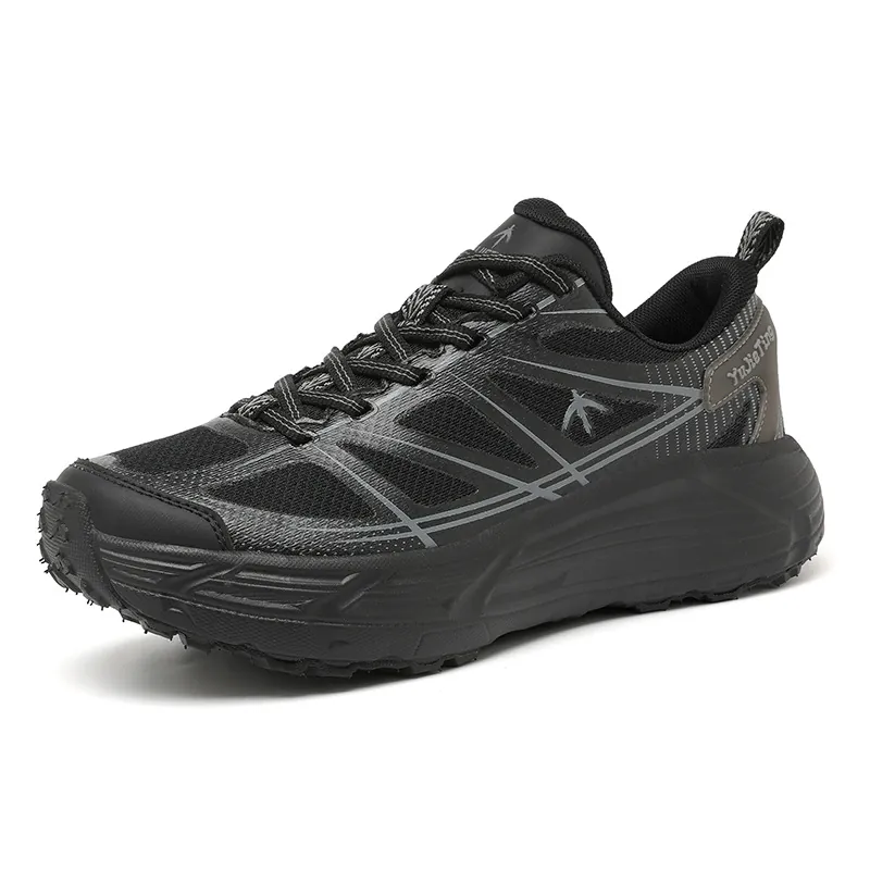 Unisex Chunky Running Shoes Breathable Mesh Synthetic Leather Patchwork Thick Sole Anti Slip Athletic Sneakers Casual Dad Shoes