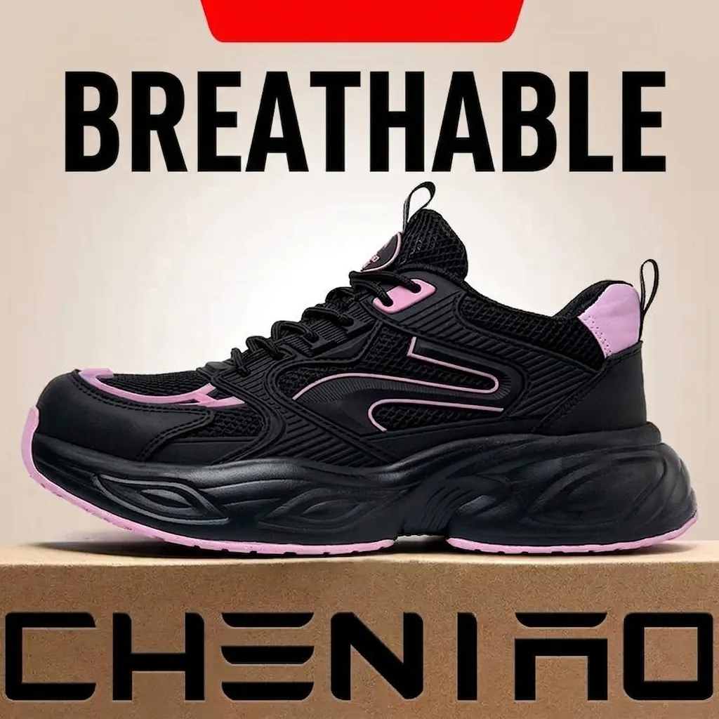Chaussures de Sécurité pour Femmes Maille Respirante Anti-Écrasement Anti-Perforation Isolation 10KV Chaussures de Travail Légères
