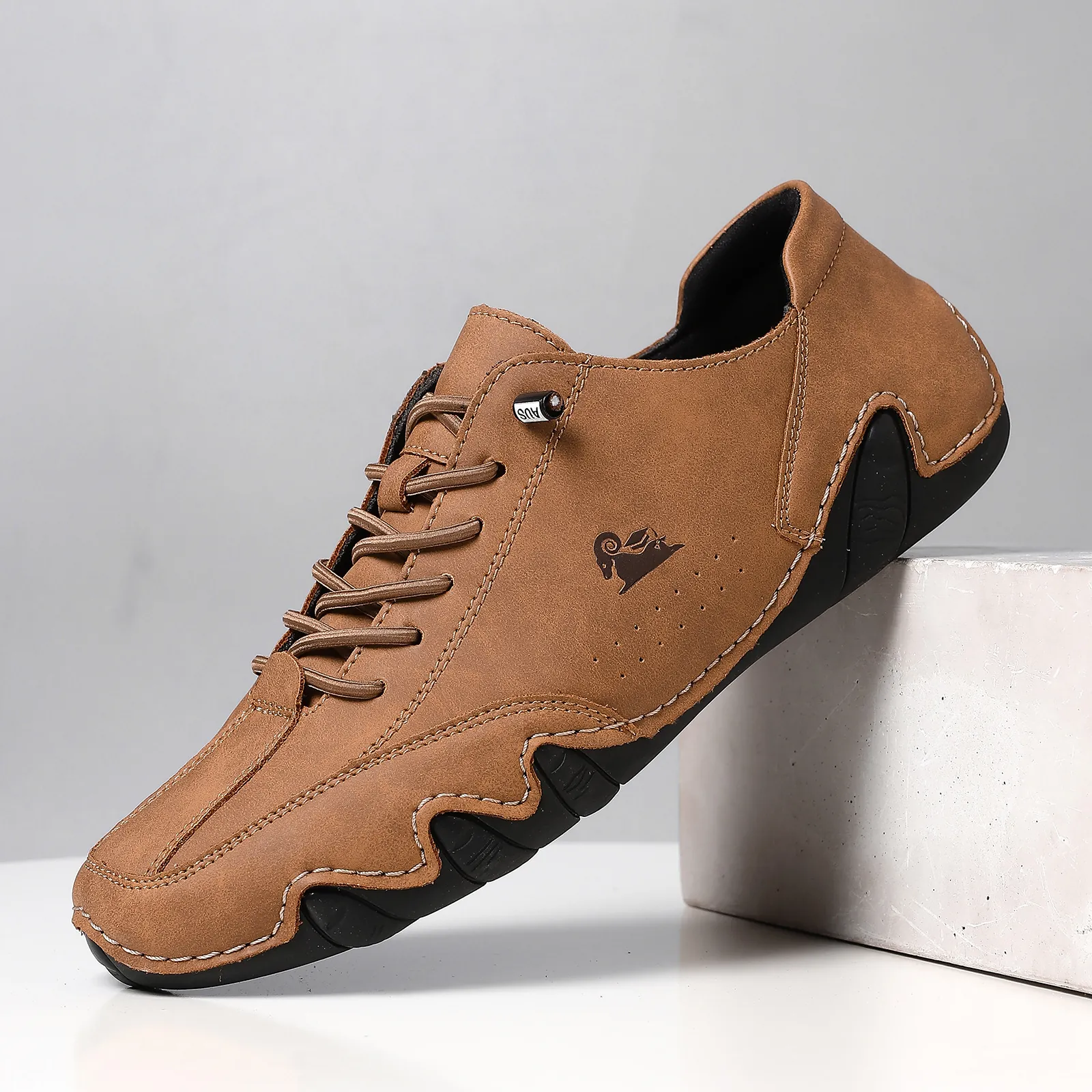 LDECK Men Women Octopus Sole Casual Shoes Low Top Microfiber Leather Martin Style Breathable Outdoor Sneakers Plus Size