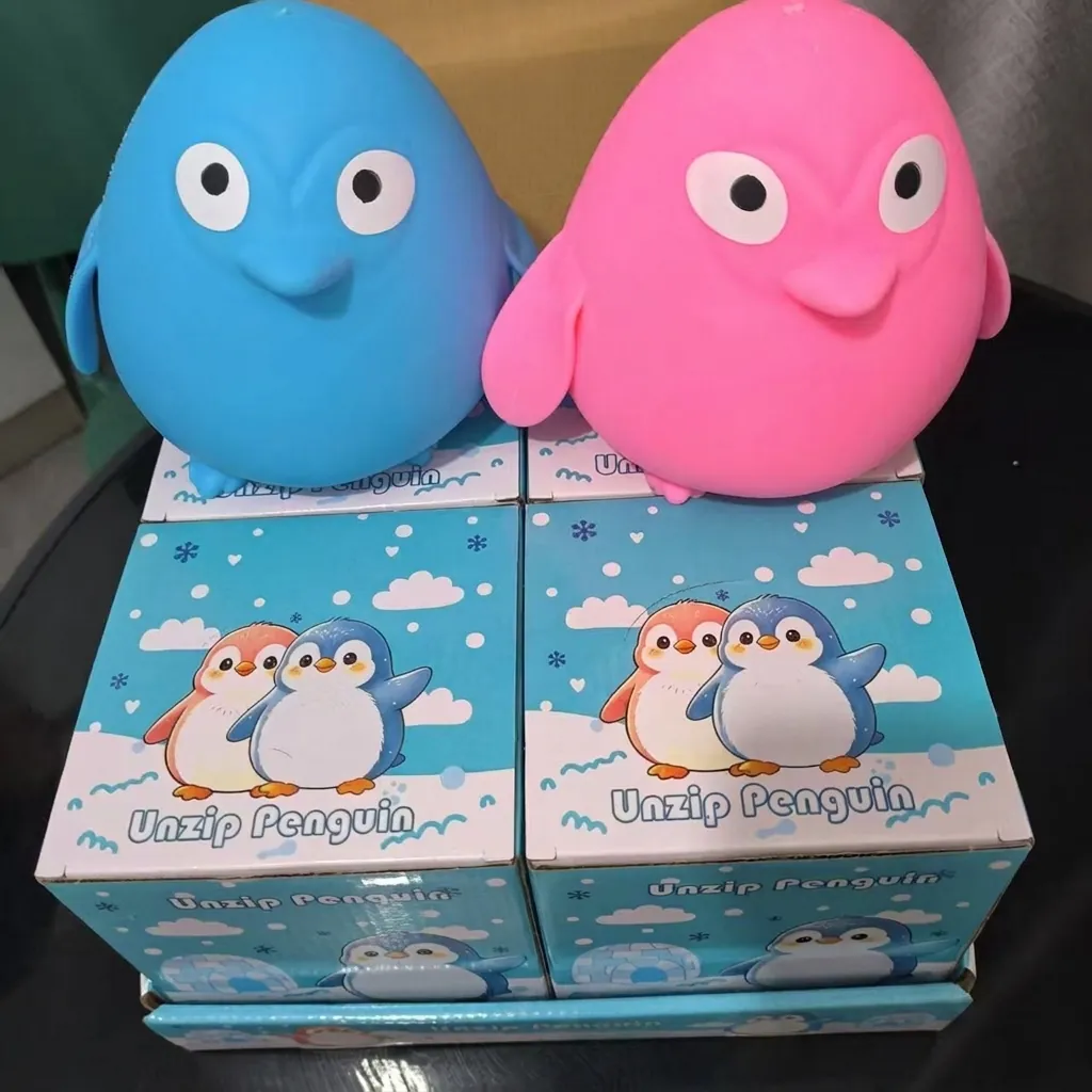 Cute Simulation Penguin Squishy Toy Slow Rising TPR Material Stress Relief Squeeze Toy Animal Ornament For Kids Adults