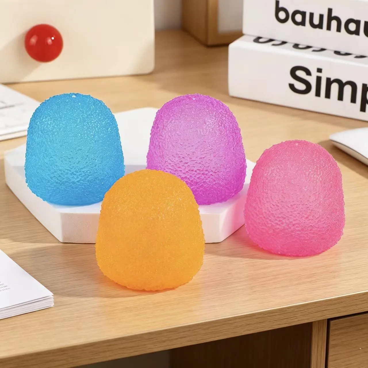 Giocattolo Antistress Squishy a Forma di Caramella al Maltosio TPR Traslucido Giocattolo Sensoriale da Sprimere per Adulti Ragazzi