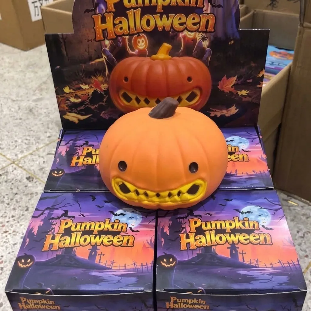 Grote Halloween Pompoen Squishy Stressvermindering Speelgoed Bloem Gevuld Slow Rebound Knijpspeelgoed Voor Kinderen Volwassenen Cadeau