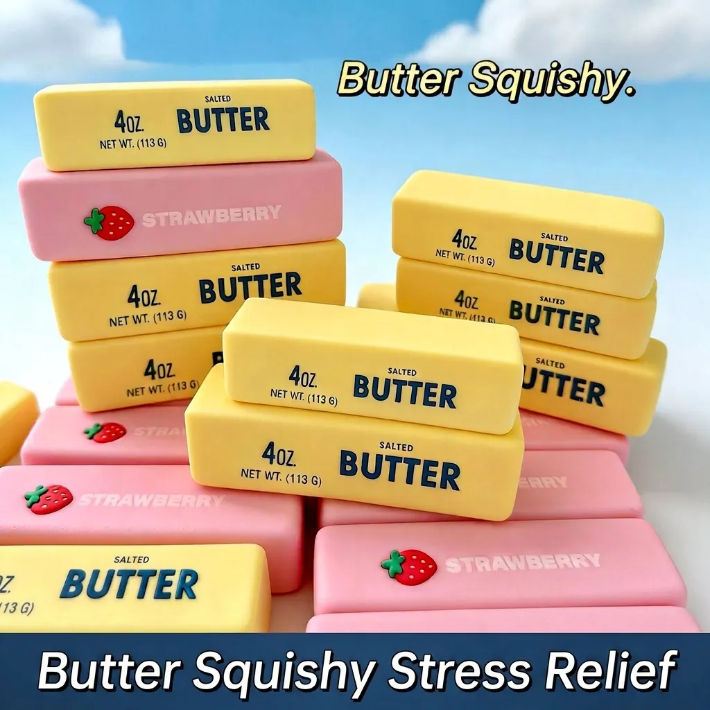 Ρεαλιστικό Παιχνίδι Squishy Βούτυρο Αργή Επαναφορά Προσομοίωση Τροφίμων Παιχνίδι Ανακούφισης από το Στρες για Παιδιά και Ενήλικες
