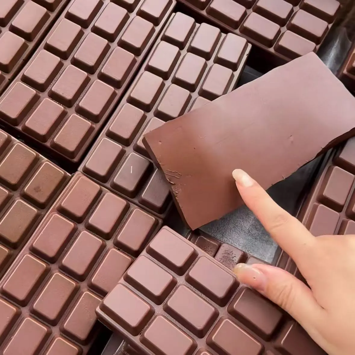 Large Simulation Chocolate Bar Squishy Slow Rebound PU Soft Stress Relief Toy Brown Food Toy For Kids And Adults