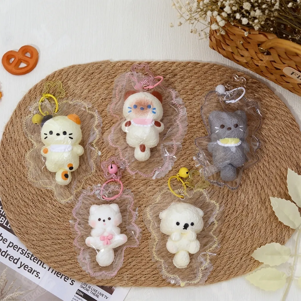 Μίνι Χαριτωμένη Γάτα Squishy Σιλικόνη Αργή Επαναφορά Παιχνίδι Ανακούφισης από το Στρες Χειροποίητο Ζώο Παιχνίδι Πίεσης για Δώρο
