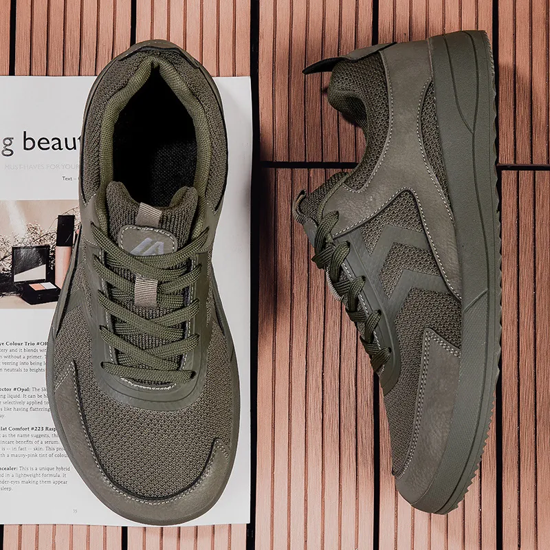 Heren Barefoot Wandelschoenen Brede Neus Ademende Mesh Casual Sneakers Antislip Zero Drop Wandelschoenen Lichtgewicht Outdoor Schoeisel