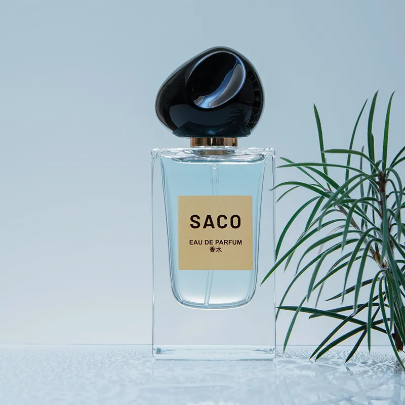 SACO Vetiver Unisex Άρωμα Φρέσκες Ξυλώδεις Νότες Μεγάλη Διάρκεια Eau de Parfum Niche Άρωμα Με Πώμα Βότσαλο Γυάλινο Μπουκάλι