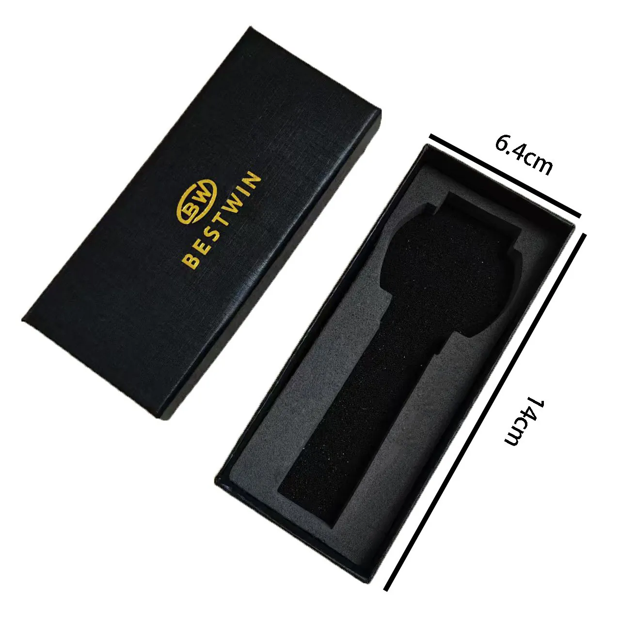 Boîte à Montre Noire Rectangulaire Haut de Gamme Organisateur de Rangement Pour Hommes Femmes Boîte Cadeau Avec Doublure en Éponge