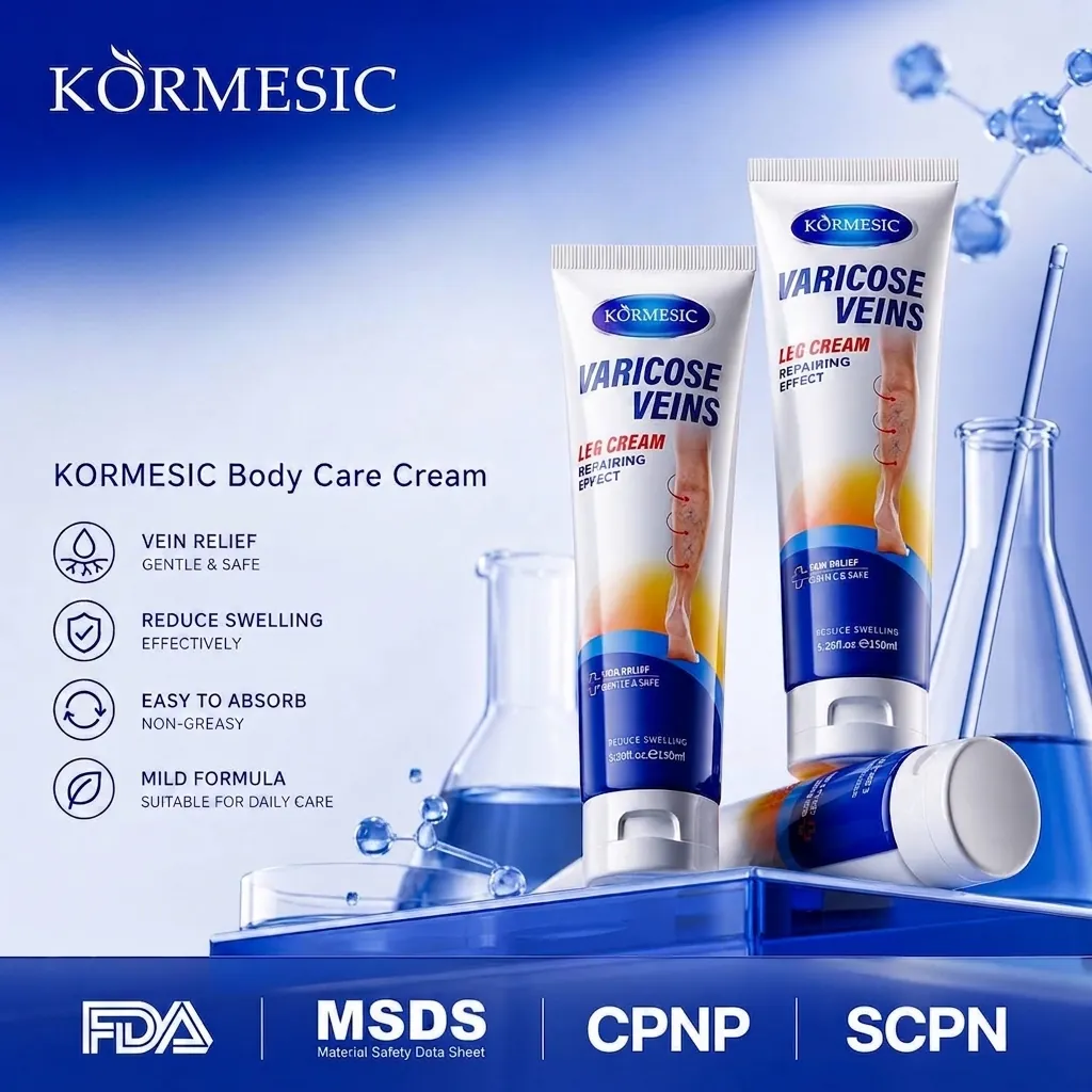 KORMESIC Varicose Vein Relief Cream Soothing Leg Care Moisturizing Body Cream For Swelling Relief Men And Women Skincare