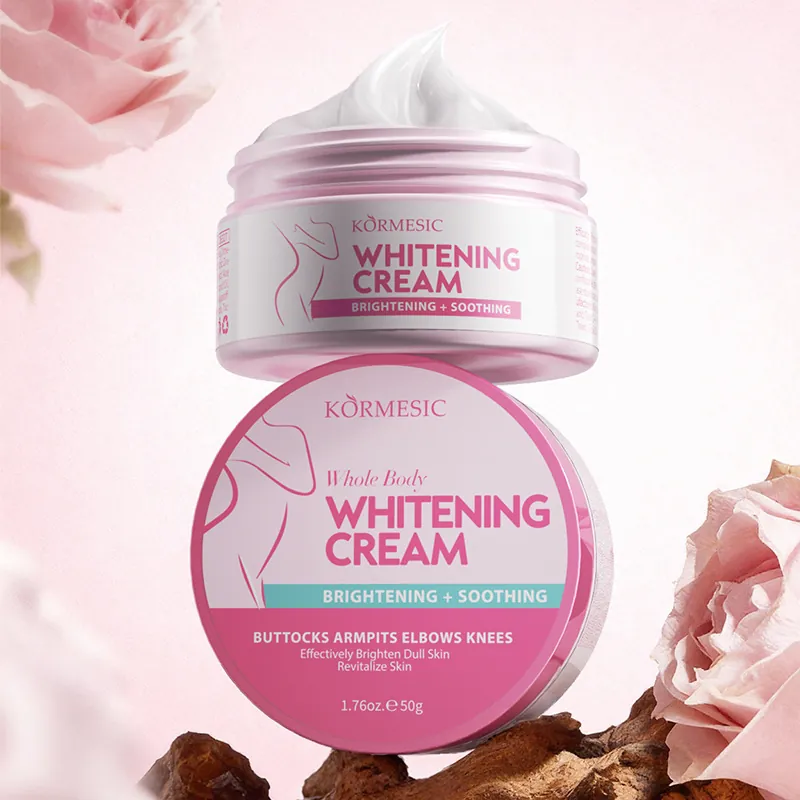 Crème Blanchissante Éclaircissante pour le Corps Niacinamide Beurre de Karité Hydratante Apaisante Soin de la Peau